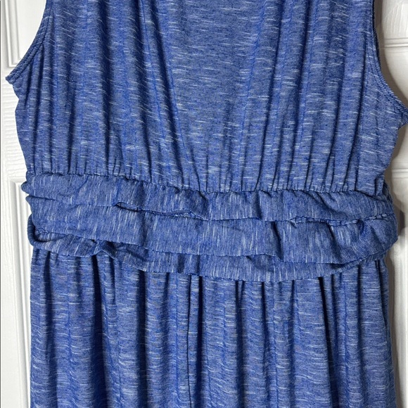 5/$20 BUNDLE TO SAVE - MAX STUDIO Blue Braided Top Lightweight Dress Size XS - Picture 4 of 5